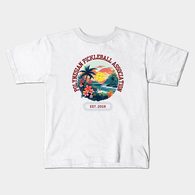 Polynesian Pickleball Association Member Shirt Kids T-Shirt by Hayden Mango Collective 